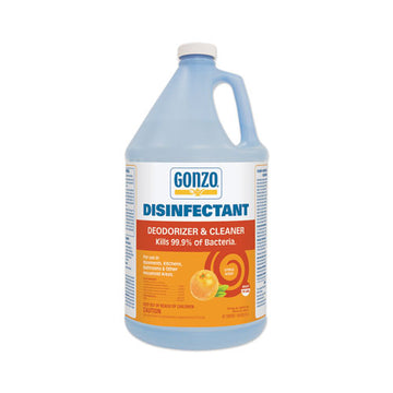 Gonzo® Disinfectant Deodorizer And Cleaner, Citrus Scent, 1 Gal Bottle, 4-carton freeshipping - TVN Wholesale